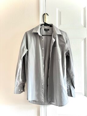 Versa Grey Men’s Long Sleeve Dress Shirt M